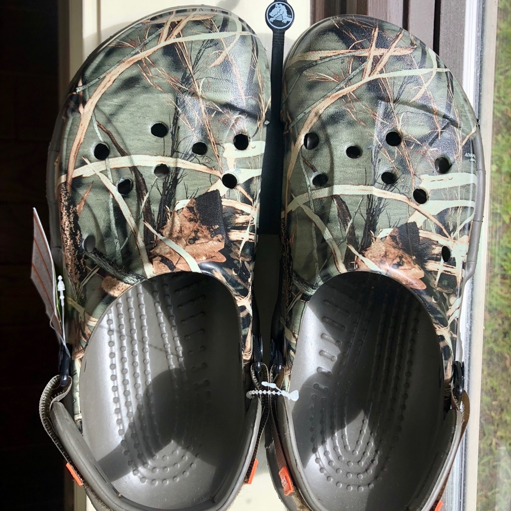 Velcro Camouflage Crocs (Brand New)
